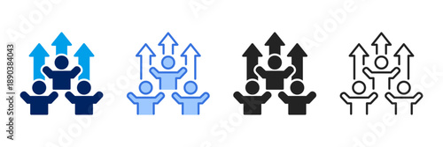 Empowerment  Icon Set Different Style Collection. 