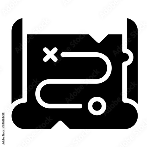 Journey icon glyph style vector illustration