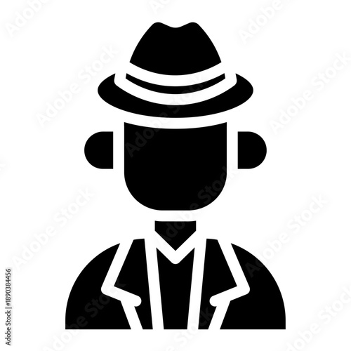 Explore icon glyph style vector illustration