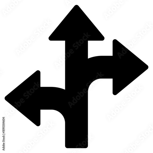 Direction  icon glyph style vector illustration