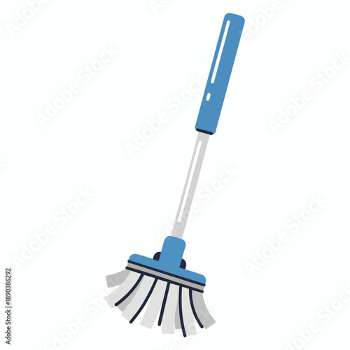 Cleaning Brush with Blue Handle