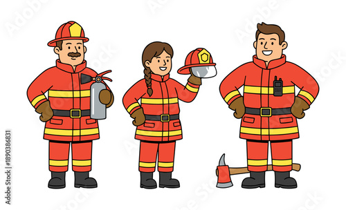 First responders team working together helping people