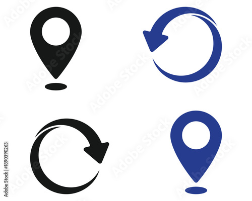 Location and refresh navigation icons