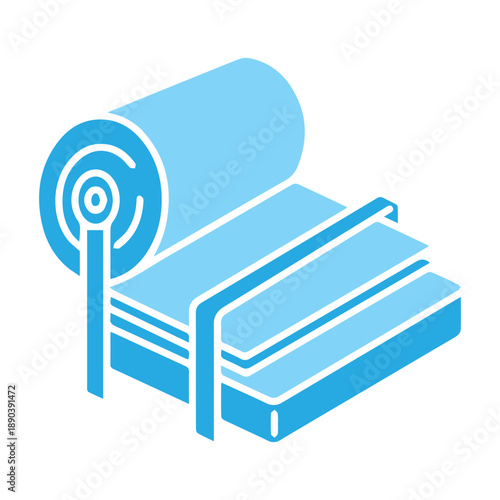 Roll Material Process Icon