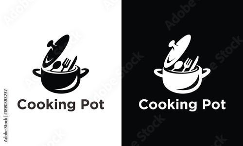 Cooking Pot Logo Design A Culinary Symbol of Deliciousness.