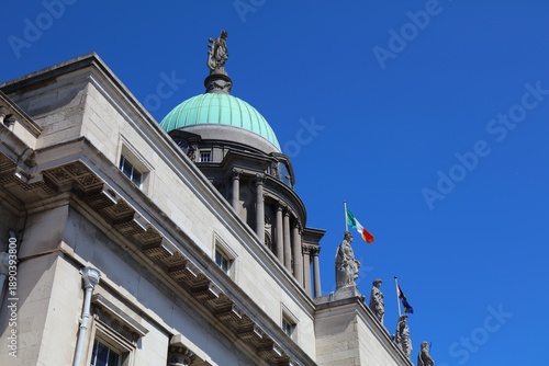 Photography Custom House, government building in Dublin, Ireland