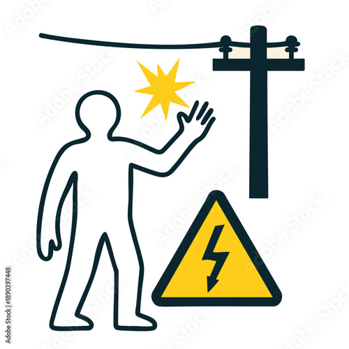 Electric Shock Risk Sign