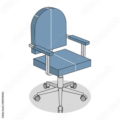 Modern Office Chair Illustration