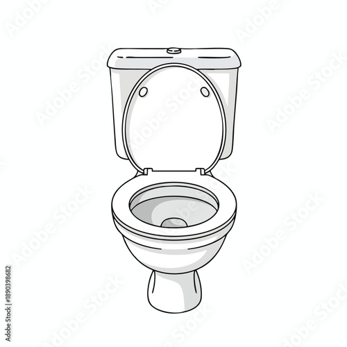 Simple Toilet Line Drawing