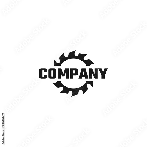 saw blade logo design, symbol, icon, vector, industry, vintage, wood sawing logo, carpentry	