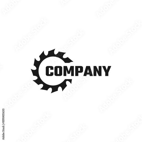 saw blade logo design, symbol, icon, vector, industry, vintage, wood sawing logo, carpentry	