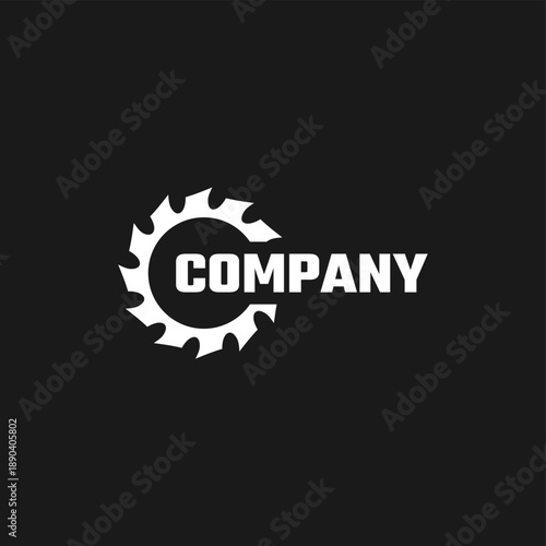 saw blade logo design, symbol, icon, vector, industry, vintage, wood sawing logo, carpentry	