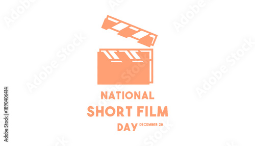 A colorful poster celebrating National Short Film Day on December 28