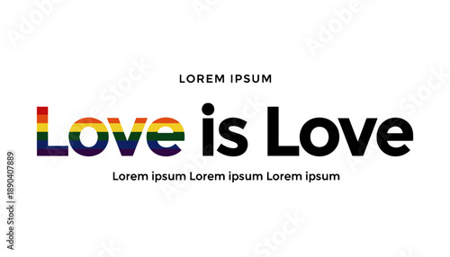 A colorful graphic with a message of love and acceptance