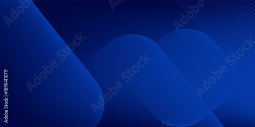 Abstract dark blue geometric background. Dynamic shapes composition. Cool background design for posters. Vector illustration