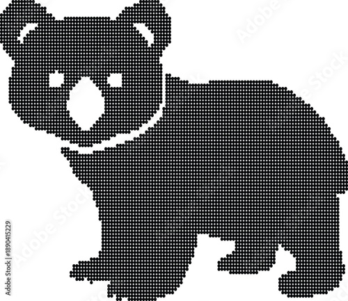 Adorable Bear Cub Silhouette Design For Baby Products