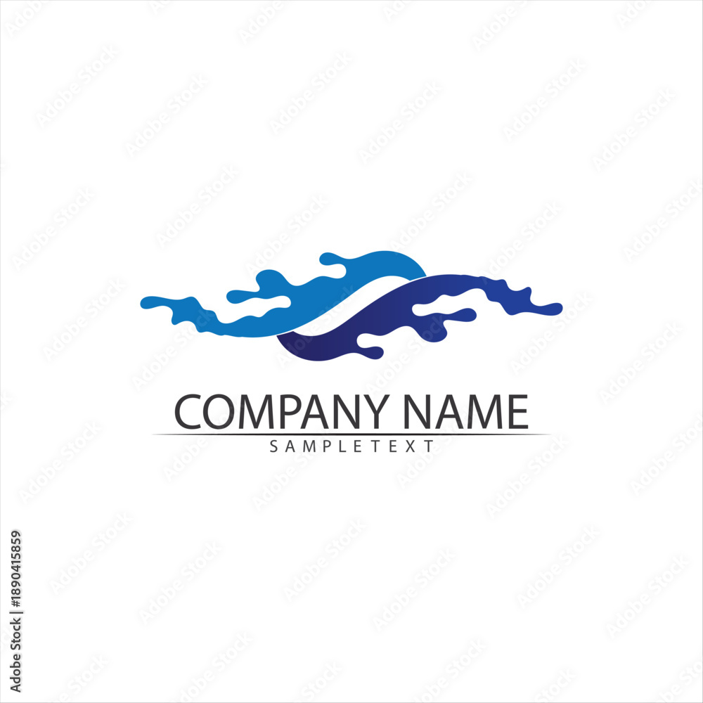 Fototapeta premium Water drop Logo Template vector