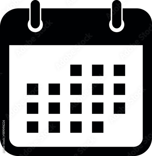 Calendar date schedule icon