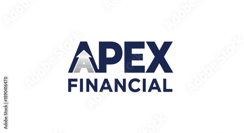 Apex Financial logo with a stylized 'A' featuring an upward arrow on a white background.