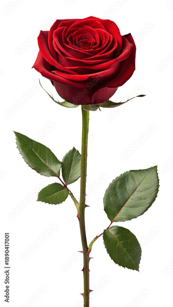 Obraz premium Red Rose with Glitch Background flower distorted 
