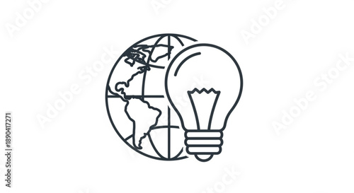 World map at night with city lights shining brightly across continents globally