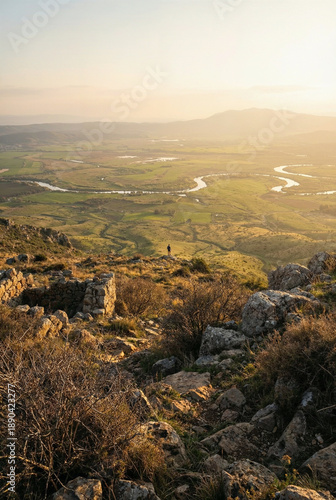 Promised land landscape symbolizing peace and divine promise