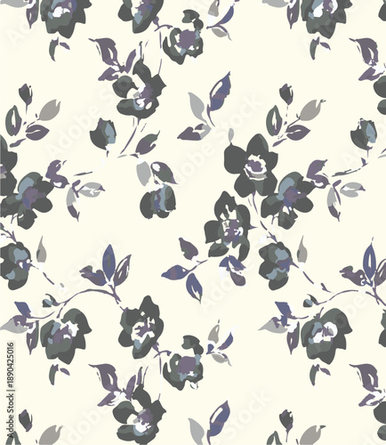 Small Flower pattern. Ditsy floral seamless pattern. Small little flower background. Repeat pattern. Ditsy print. Botanic surface design. Hand draw floral flower pattern for fashion, fabric,decor