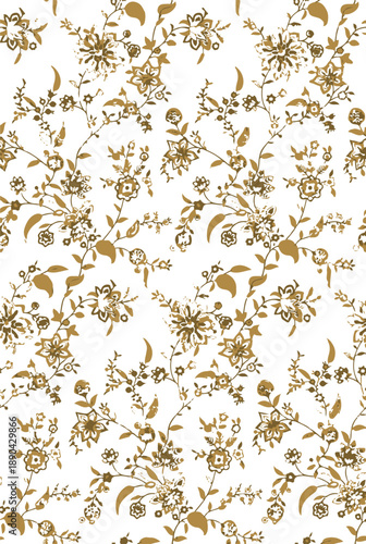 Small Flower pattern. Ditsy floral seamless pattern. Small little flower background. Repeat pattern. Ditsy print. Botanic surface design. Hand draw floral flower pattern for fashion, fabric,decor