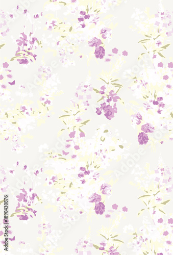Small Flower pattern. Ditsy floral seamless pattern. Small little flower background. Repeat pattern. Ditsy print. Botanic surface design. Hand draw floral flower pattern for fashion, fabric,decor