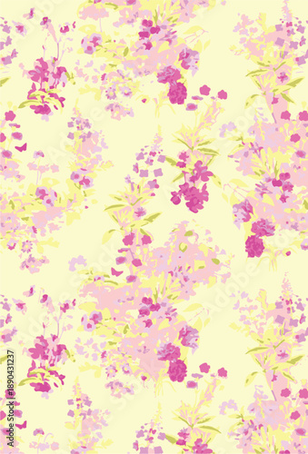 Small Flower pattern. Ditsy floral seamless pattern. Small little flower background. Repeat pattern. Ditsy print. Botanic surface design. Hand draw floral flower pattern for fashion, fabric,decor