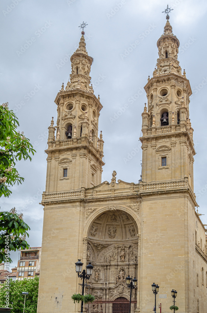 Fototapeta premium Santa Maria de la Redonda Co-Cathedral, Logrono, Spain
