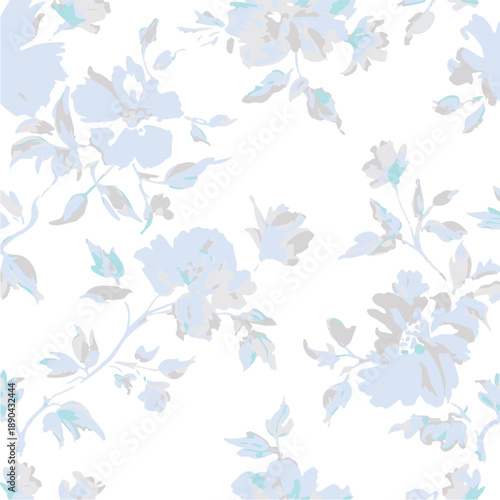 Small Flower pattern. Ditsy floral seamless pattern. Small little flower background. Repeat pattern. Ditsy print. Botanic surface design. Hand draw floral flower pattern for fashion, fabric,decor