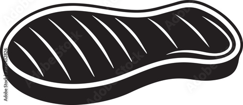 Grilled beef steak food portion with char marks ready for eating