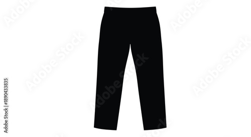A black silhouette of trousers against a white background silhouette