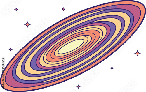 Galaxy Space Background Illustration. Spiral Galaxy in Deep Space. Colorful Galaxy Cosmic Background. Galaxy Universe Space Concept. Milky Way Galaxy Space Scene. Galaxy Nebula Cosmic Illustration