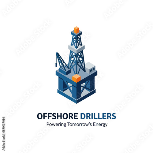 Offshore Oil Rig Drilling Platform Structure.