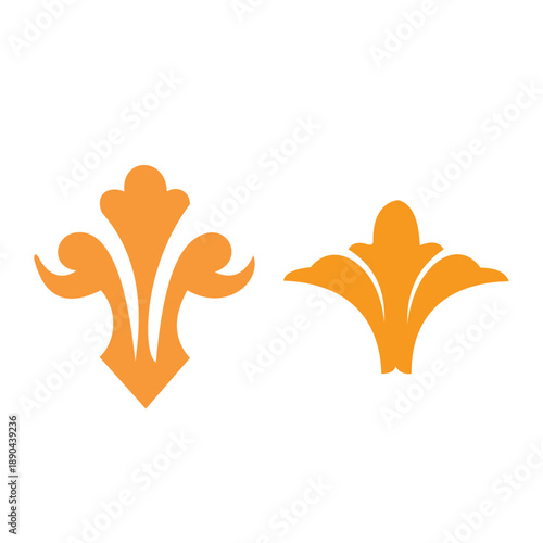 Vector silhouette set of flowers: Freesia, Tulips, Alstroemeria, and Forget-me-nots.Floral vector collection: Black silhouettes and colorful pink-green flower.