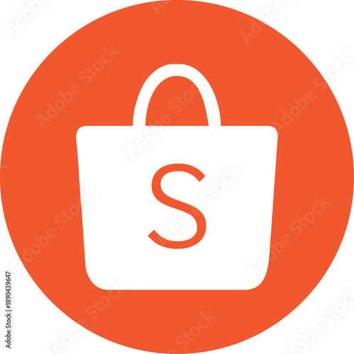 Shopping Bag Icon for Ecommerce and Retail Representation