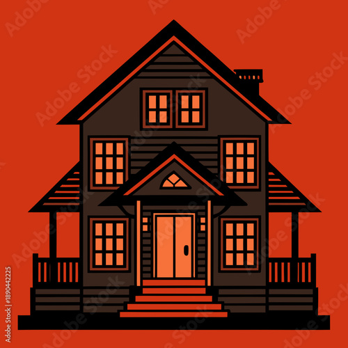 Charming two-story house with porch