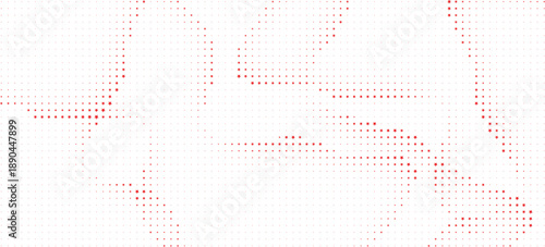 Red star abstract background with dots, Red star dot halftone texture