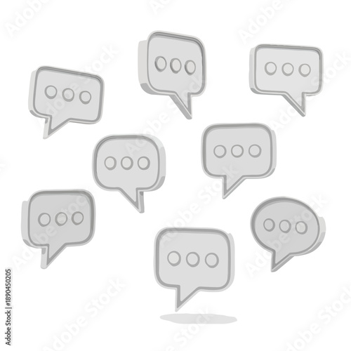 Wallpaper Mural Chat Bubbles Collection Concept Torontodigital.ca