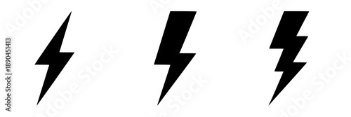 Collection of black and white stylized mountain range icons, vector graphics