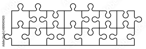 Simple pieces of puzzle pattern