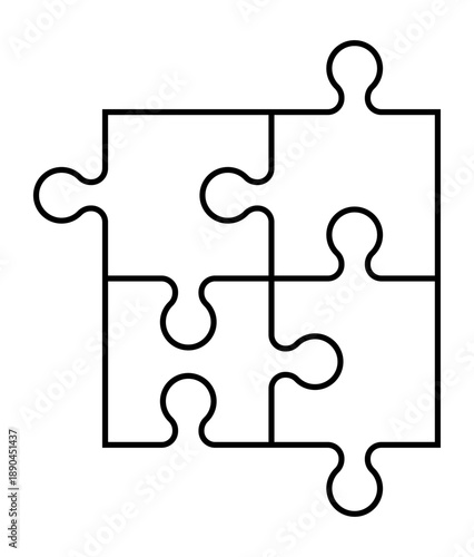 Simple pieces of puzzle pattern