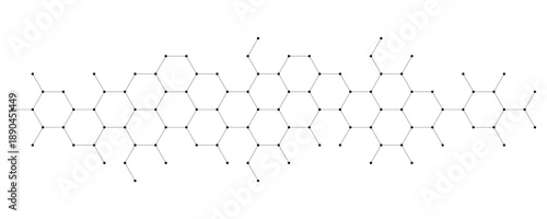 Structure molecule and communication icon. Connected lines with dots. Design for medical, technology, chemistry, science background.