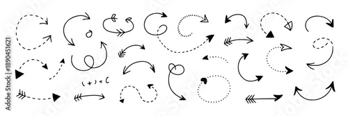 Collection of black and white stylized mountain range icons, vector graphics