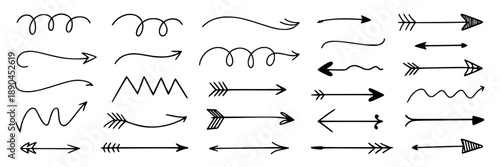 Collection of black and white stylized mountain range icons, vector graphics