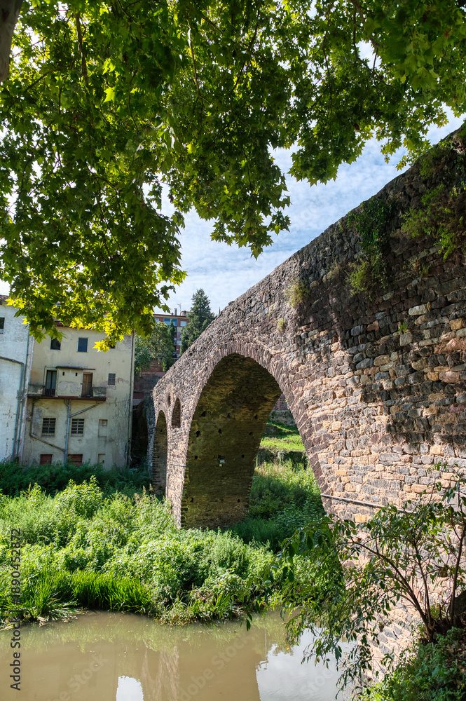 Fototapeta premium San Juan de Fuentes or San Juan les Fonts is a Spanish municipality in the province of Girona located in the Catalan region of La Garrocha.