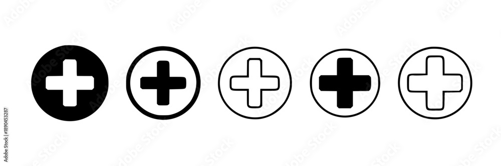 Fototapeta premium Collection of black and white stylized mountain range icons, vector graphics