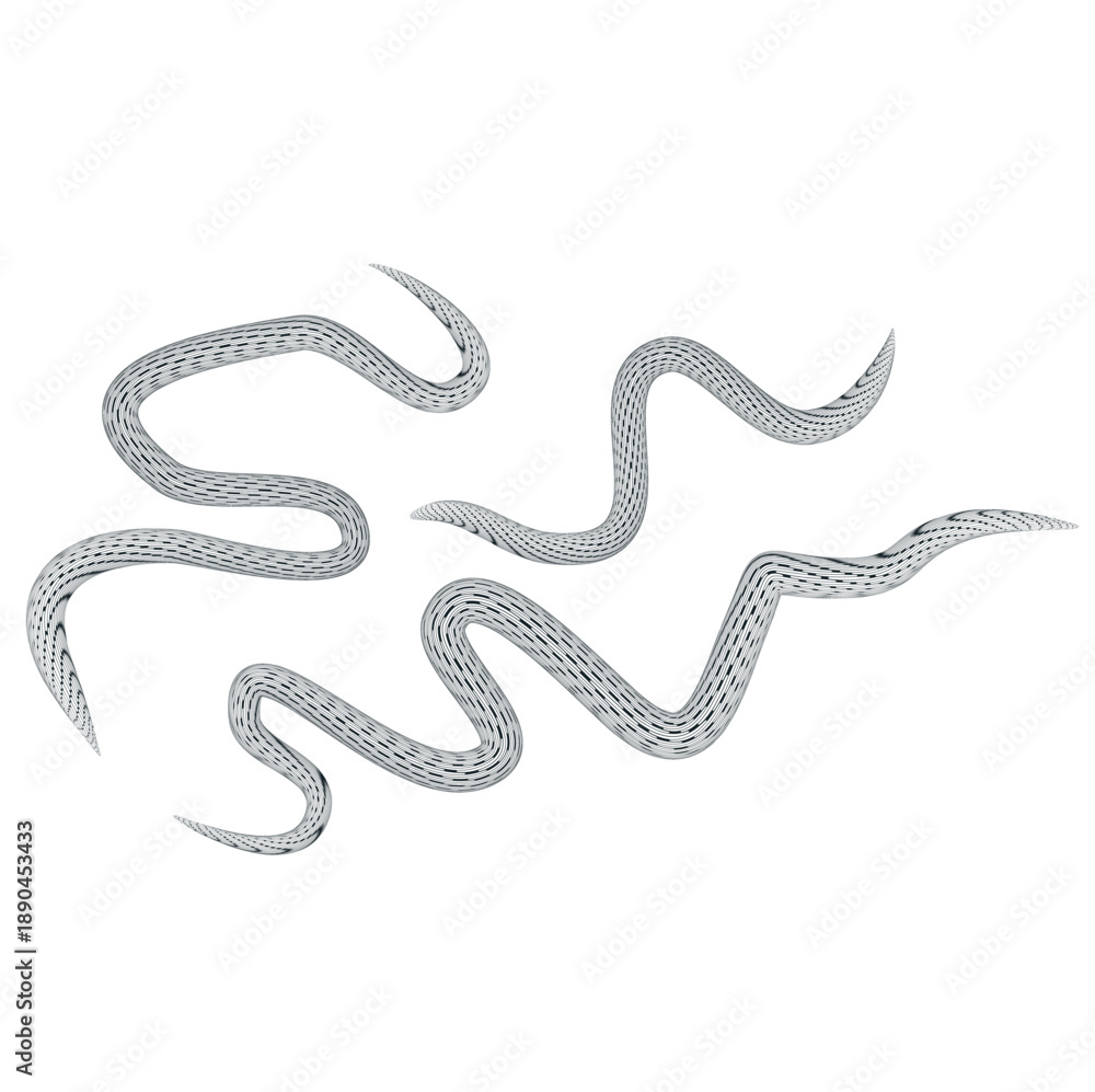 Obraz premium Abstract stomach worms vector symbol